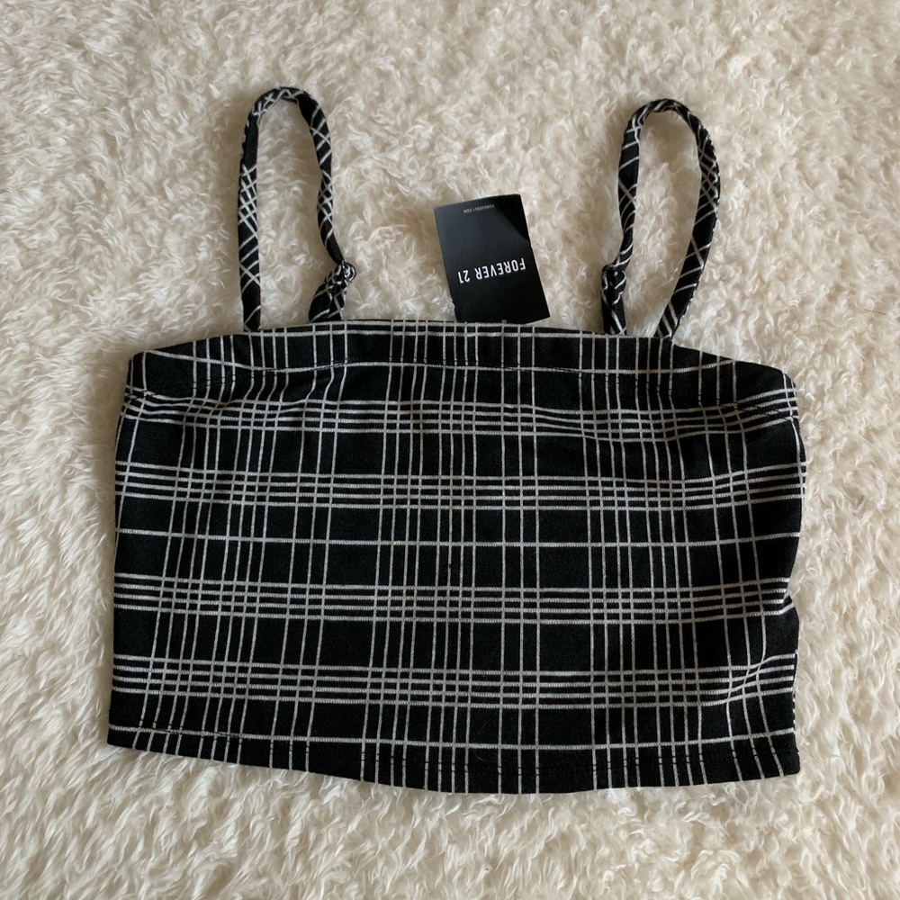 Black crop top